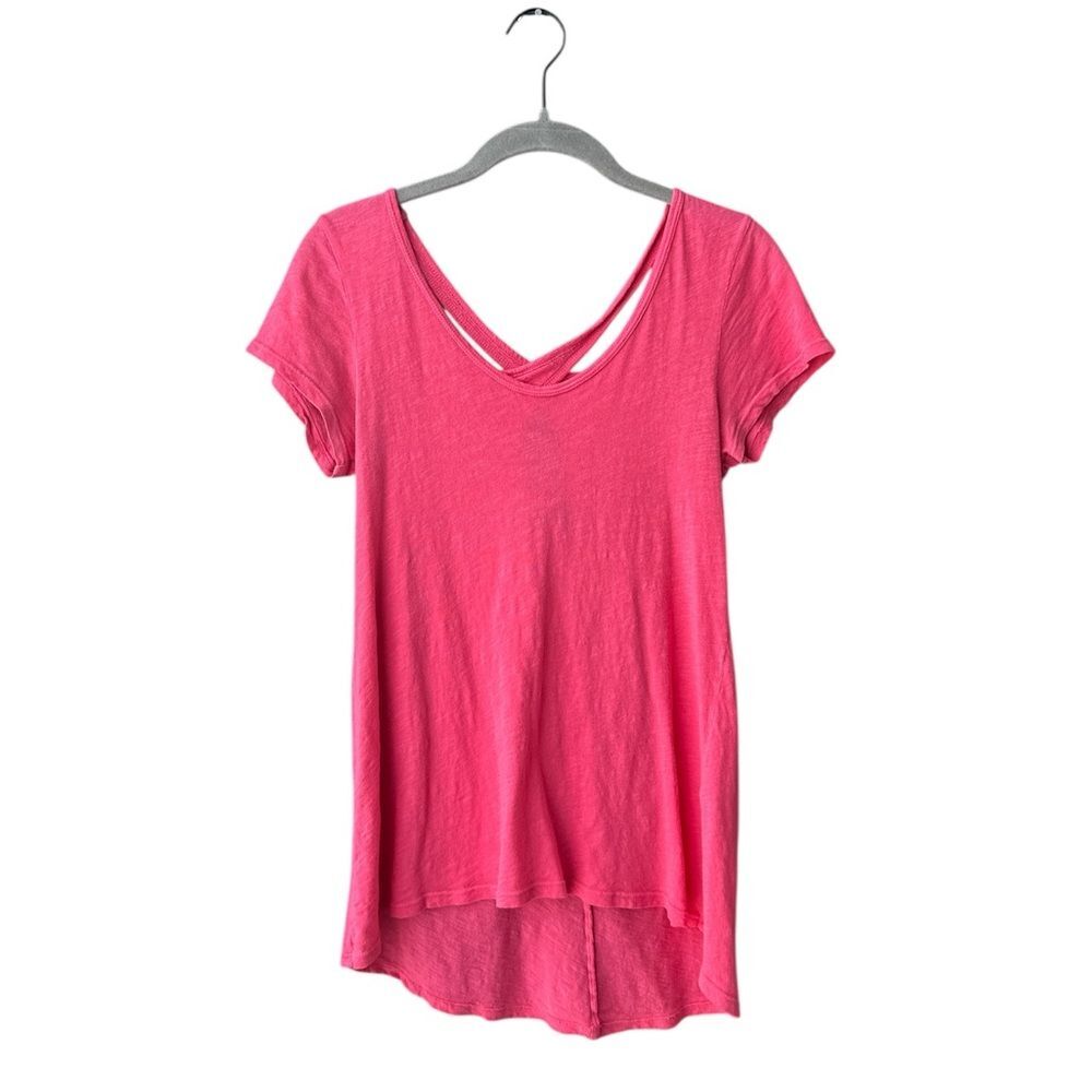 Left of Center Pink Cutout Tee Size S